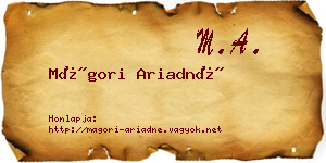 Mágori Ariadné névjegykártya